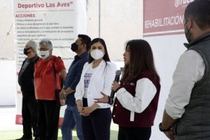 Ayuntamiento de Puebla rehabilita cancha de usos múltiples