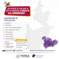Suma Puebla un nuevo caso de dengue: Salud