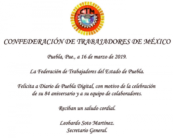 Felicita Leobardo Soto Martínez a Diario de Puebla Digital