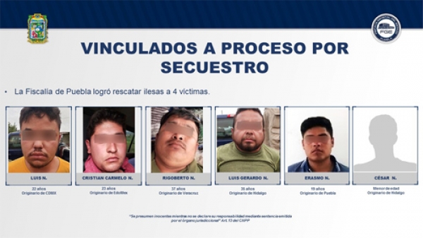La Fiscalía libera ilesas a cuatro víctimas de secuestro