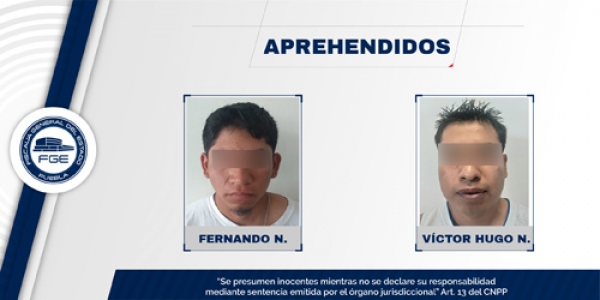 FGE aprehende a los presuntos responsables del homicidio de un menor en Ocoyucan