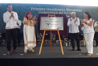AMLO inaugura Gasolinera en Calakmul