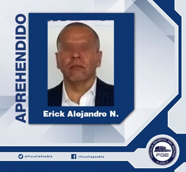 Capturado a Erick Alejandro N por fraudes en Lomas de Angelópolis