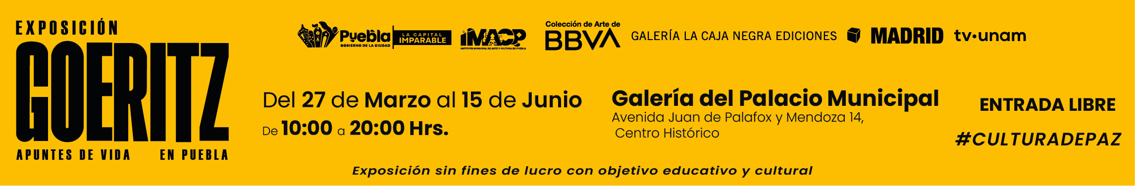 Banner Exposición Goeritz