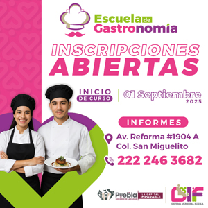 Banner Escuela de Gastronomía DIF