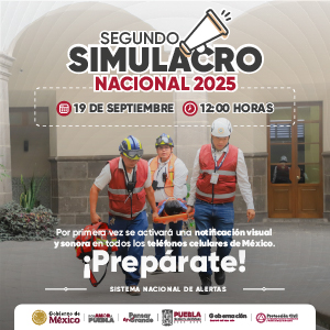 Banner “SEGUNDO SIMULACRO NACIONAL 2025”