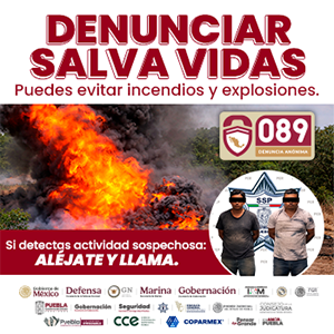 Banner “COMBATE AL HUACHICOL”