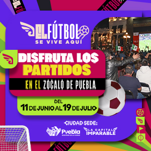Banner “El fútbol se vive aquí”