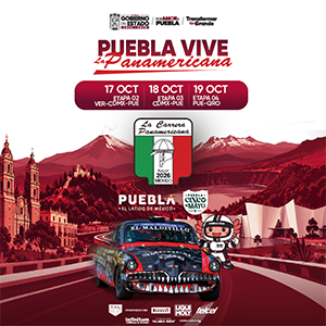 Banner “PUEBLA VIVE LA PANAMERICANA”