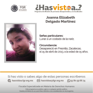 Servicio Social | Programa ¿Has visto a? FGR