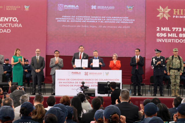 Hidalgo y Puebla trabajarán en conjunto en pro de la seguridad