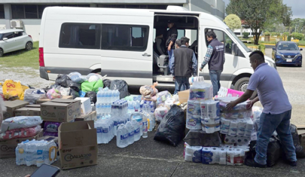 La UPAM dona víveres para familias damnificadas en Puebla