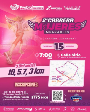 Participa en la Carrera &ldquo;Mujeres Imparables 2026&rdquo;