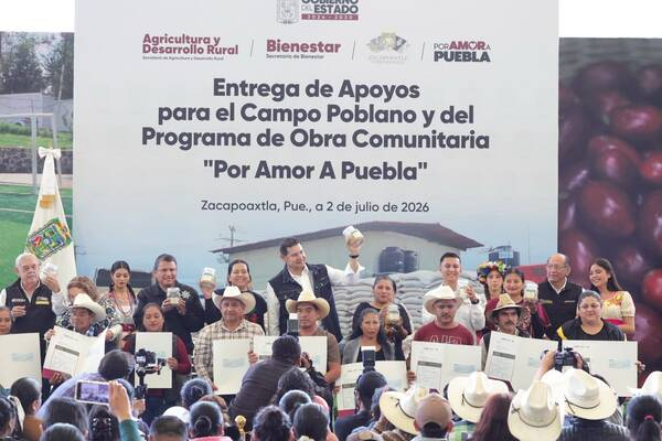 Campo de la Sierra Norte recibe apoyos gubernamentales