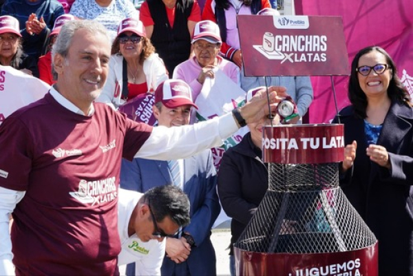 Puebla Capital arranca campa&ntilde;a "Canchas x Latas"