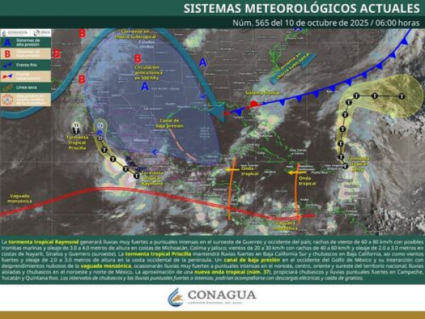 Lluvias intensas para Puebla Capital