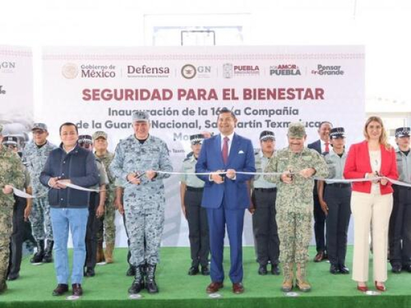 Se inaugura compañía de la Guardia Nacional en Texmelucan
