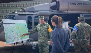Claudia Sheinbaum supervisa zonas afectadas por lluvias