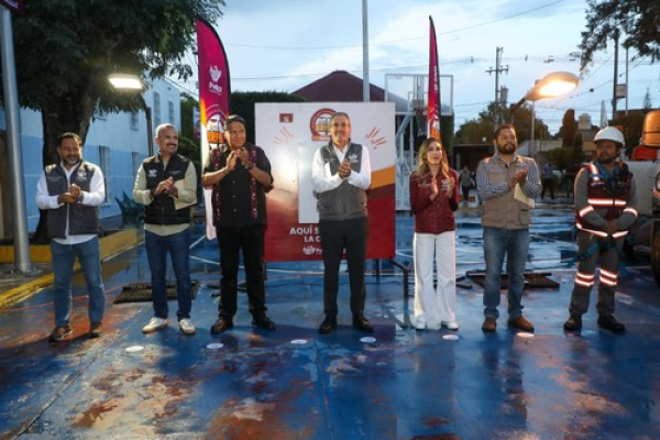 Luz y modernidad en Zacachimalpa con &quot;Puebla Brilla&quot;