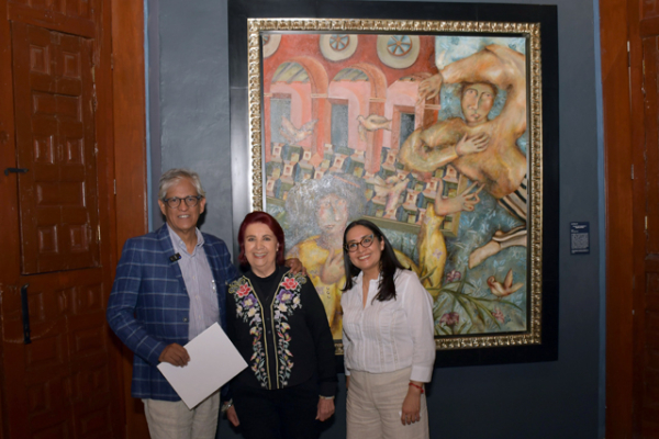 Recibe BUAP donación del artista José Bayro