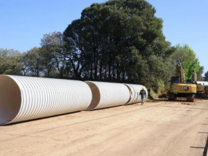 Avanza colector pluvial y drenaje en Zacatl&aacute;n