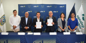 Firman convenio Conalep Puebla y UDES