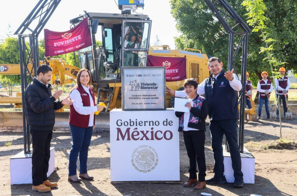 Inicia construcción del Conjunto Habitacional Carmen Serdán