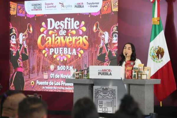 Anuncian "Desfile de Calaveras Puebla 2026"