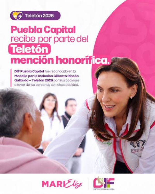 Recibe SMDIF mención honorífica de Fundación Teletón