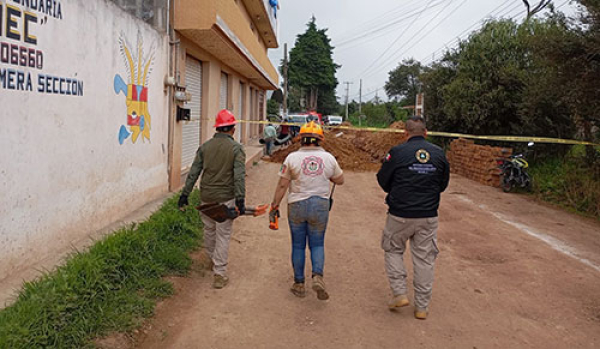 Fueron rescatados trabajadores por PC en Zacatlán