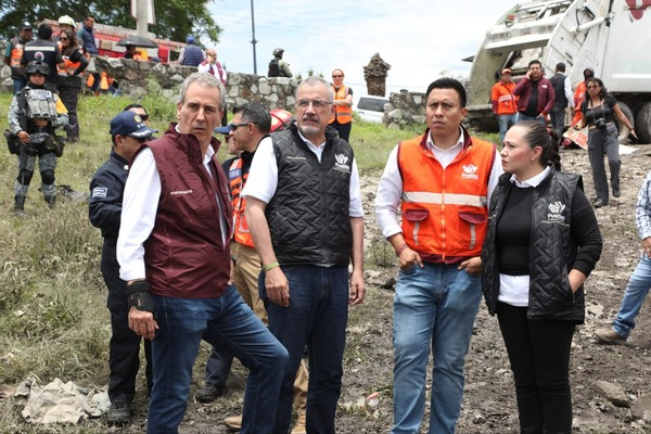 Tras lluvias, supervisan vaso regulador Puente Negro