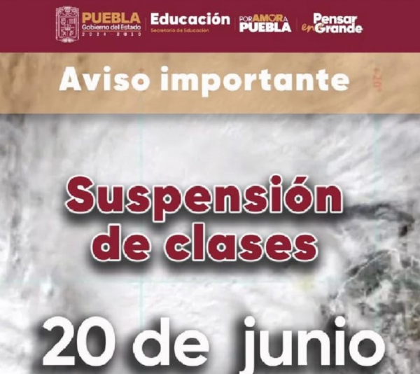 Nueva suspensión de clases por el paso del huracán &quot;Erick&quot;