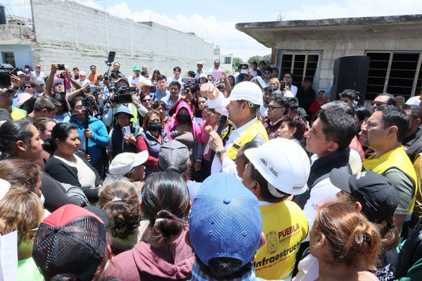 Zonas afectadas en Ciudad Serdán son atendidas por el gobernador Armenta