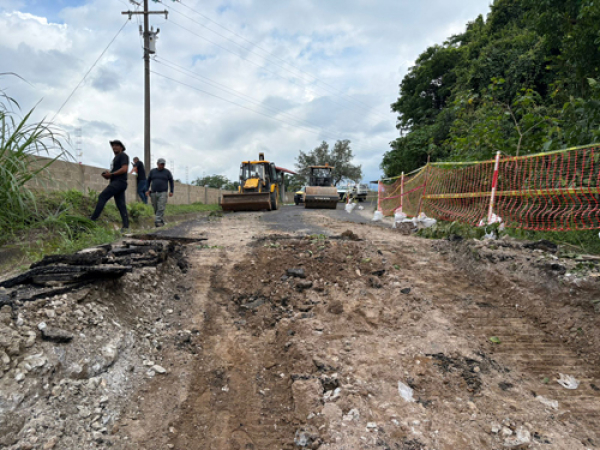 Está intervenida la carretera Hueytamalco por afectaciones de lluvias