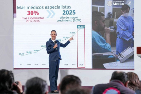 Médicos especialistas en el IMSS aumentan un 30 por ciento