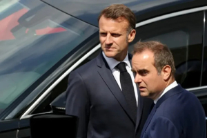 Emmanuel Macron y Sébastien Lecornu 