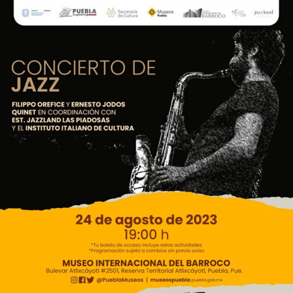 Concierto de jazz en Museo del Barroco