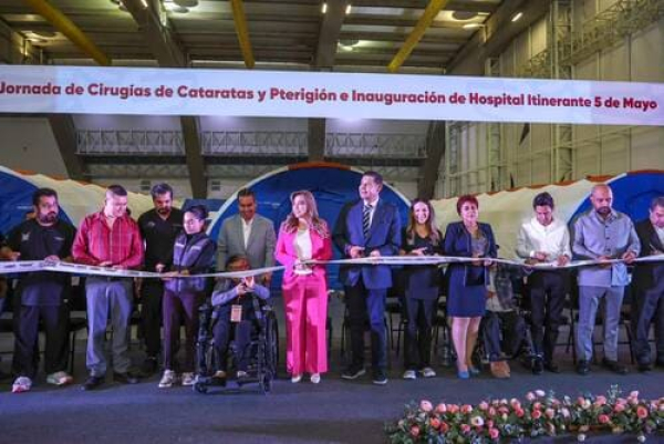 Gobernador Armenta inaugura hospital itinerante
