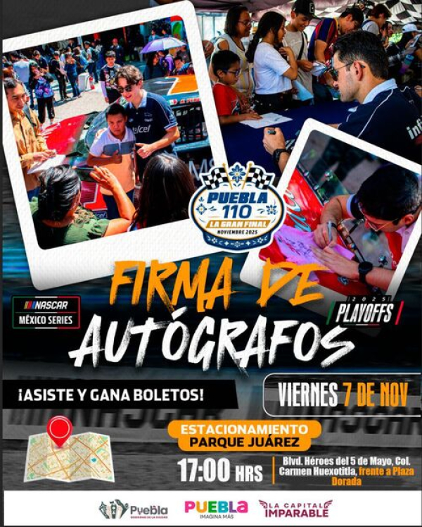 ¡Lanzate a la firma de autógrafos de la NASCAR!