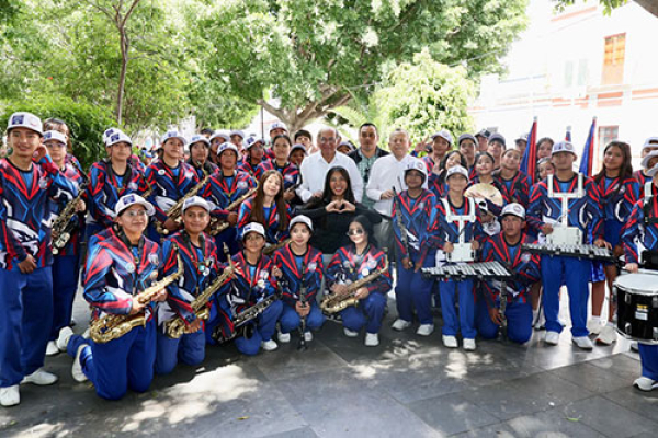 Talento poblano hace vibrar la Copa Marching Juventud 2026