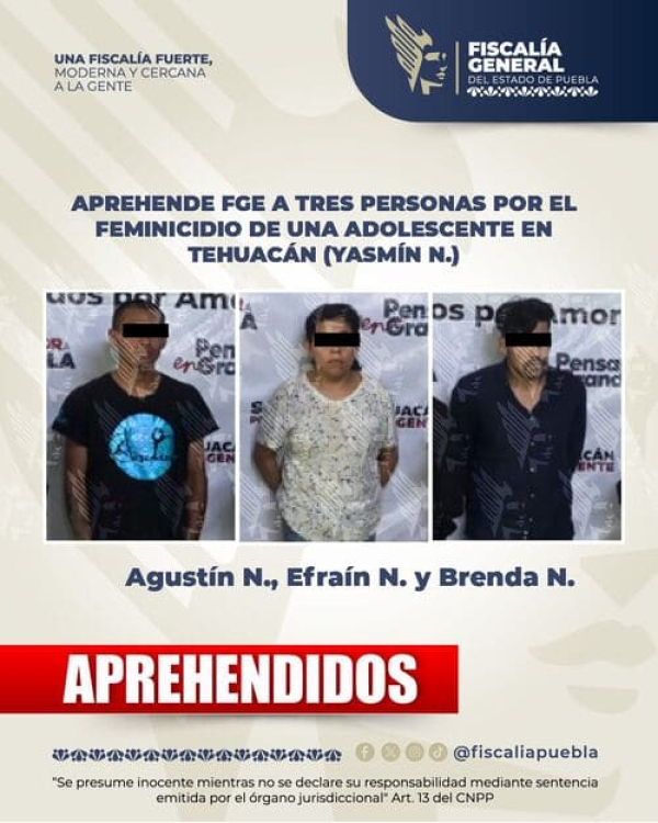 Caen presunto feminicidad en Tehuacán