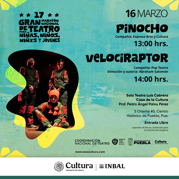 Los infantes y los jóvenes podrán disfrutar dos obras de teatro
