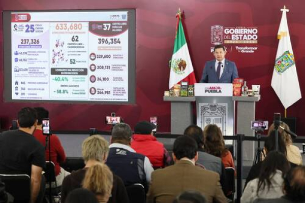 Bajan feminicidios 56% en 2026: Armenta