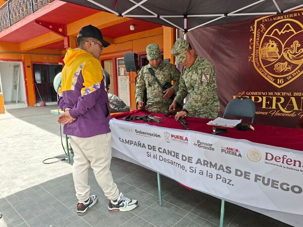 Retiran más de 150 armas en Esperanza