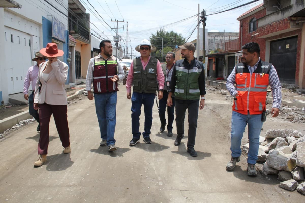 Chedraui supervisa obras en San Felipe Hueyotlipan