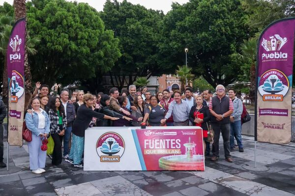 “Fuentes que Brillan” avanza en Puebla
