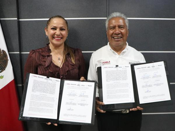 Firman convenio por entornos escolares más seguros