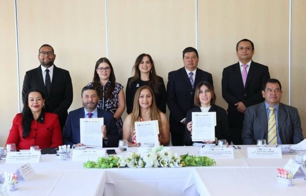 Firman convenio contra violencia política de género