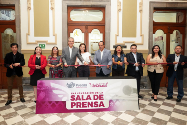 Se inaugura la Sala de Prensa en el Ayuntamiento de Puebla