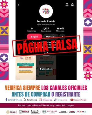 &iexcl;Cuidado! Circula falsa preventa para Feria de Puebla